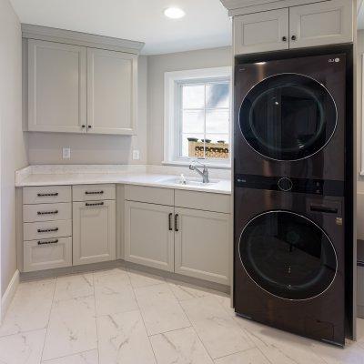 new first-floor laundry room